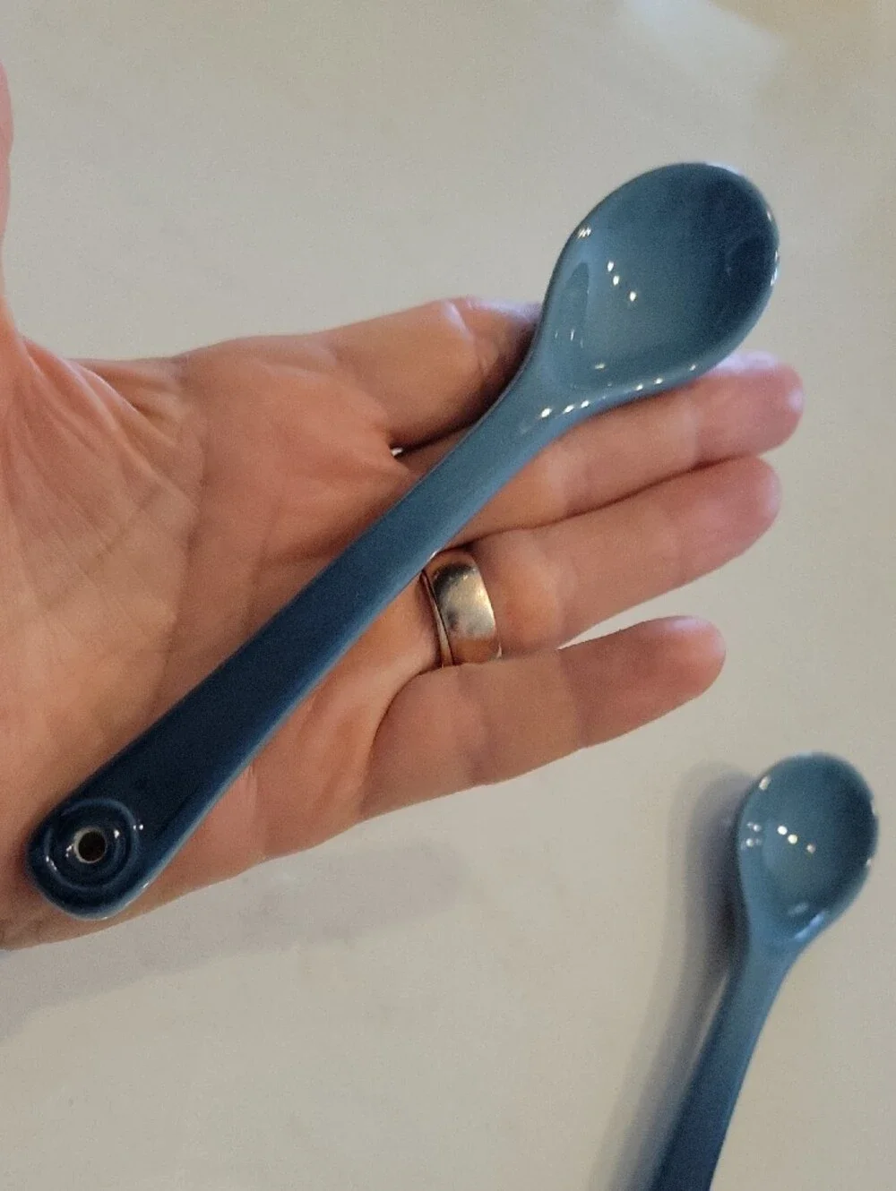 Le Creuset Marine Blue Ceramic Spoon Set